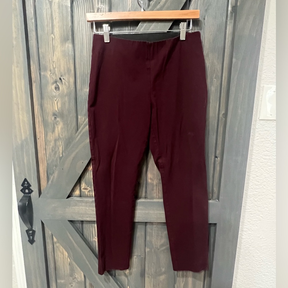 a new day Wine Skinny Ponte Ankle Pants